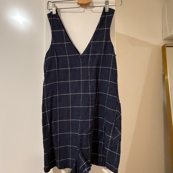 TOPSHOP Check Button Romper - Picture 3 of 4